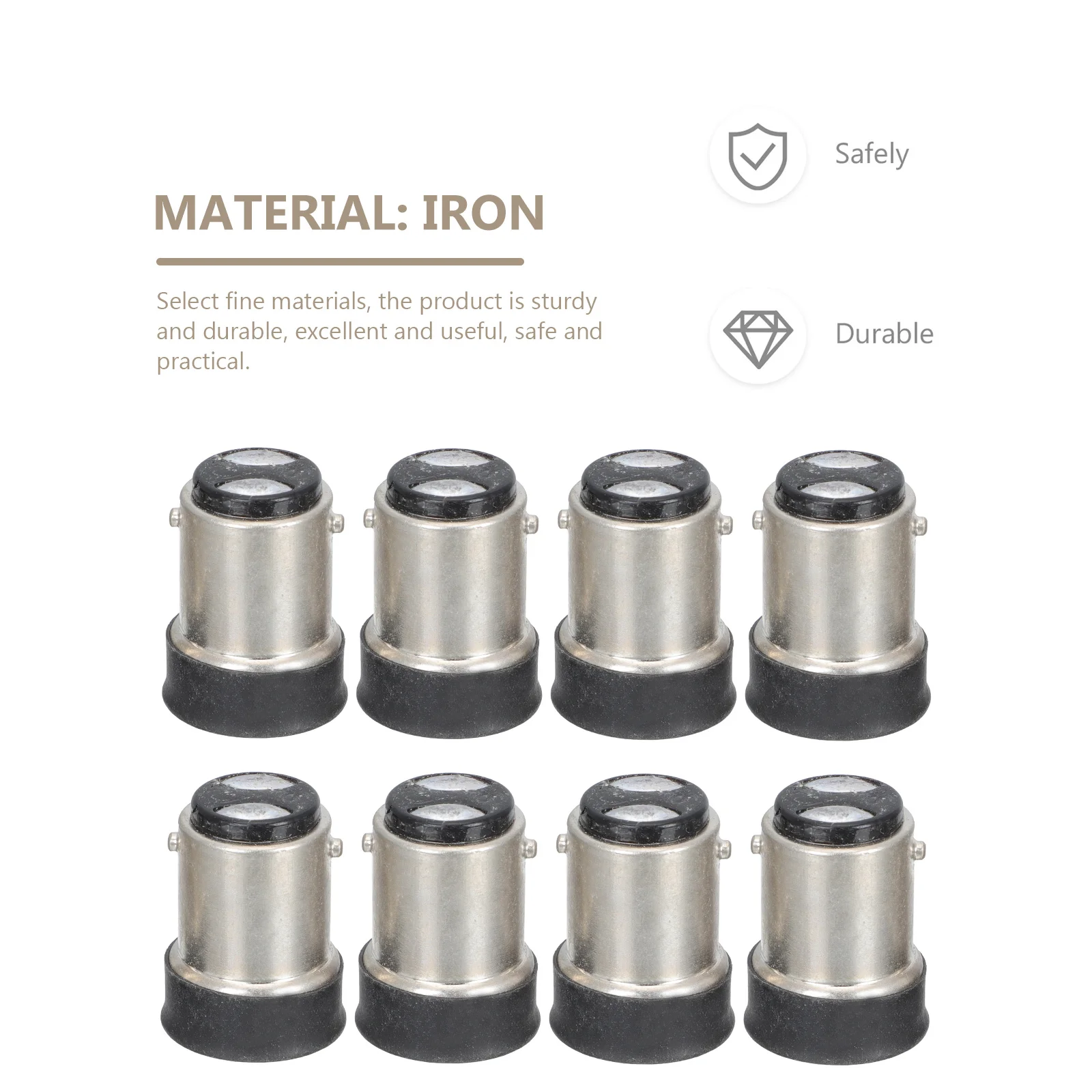 

8Pcs Lamp Holder Adapters B15 to E12 Lamp Adapters Light Holder Converters LED Screw Base Adapter for Fixtures Lighting Adapter