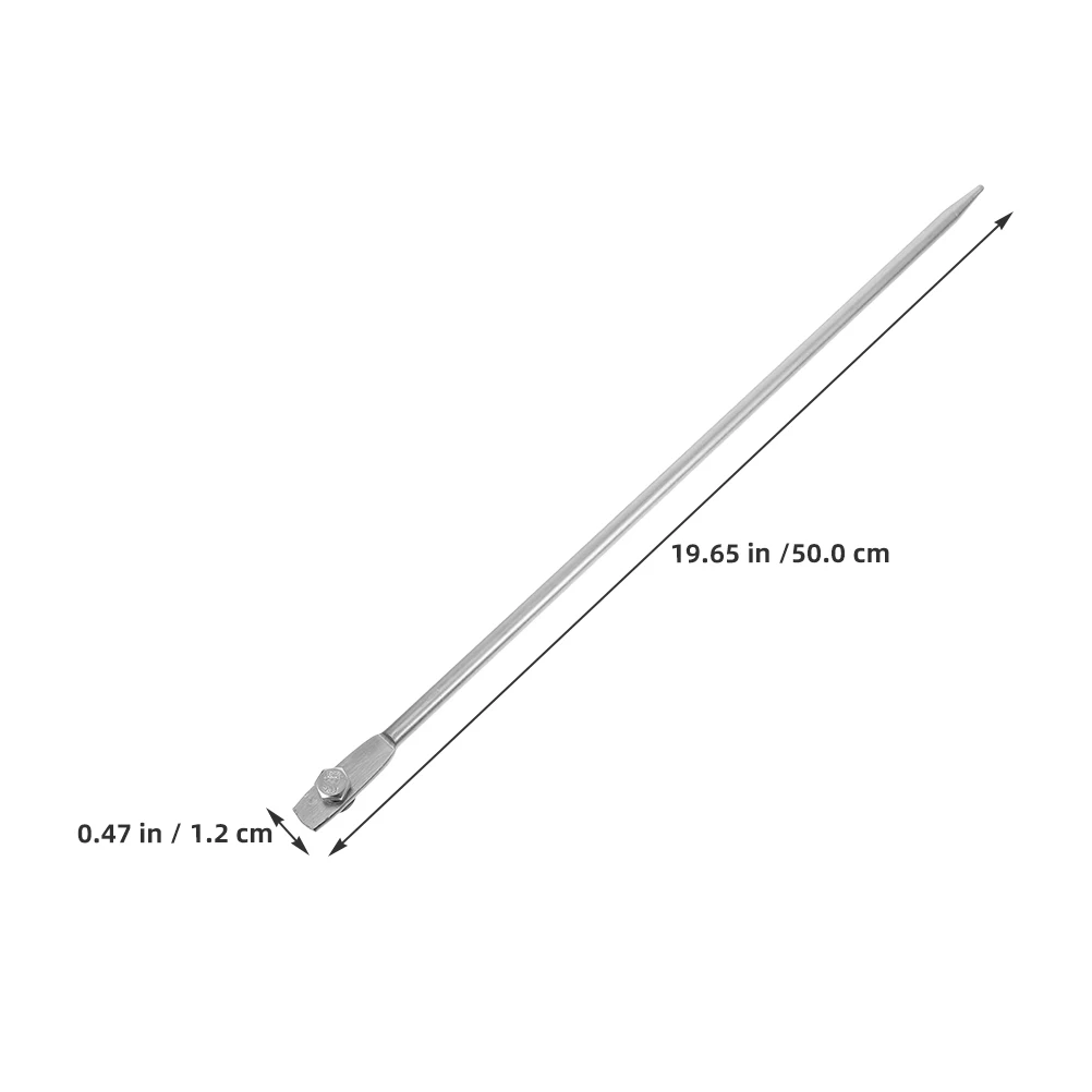 Galvanized Grounding Rod 19.65 Inch Pointed Earth Rod For Generators Electric Fences Satellite Dishes Antennas Grounding