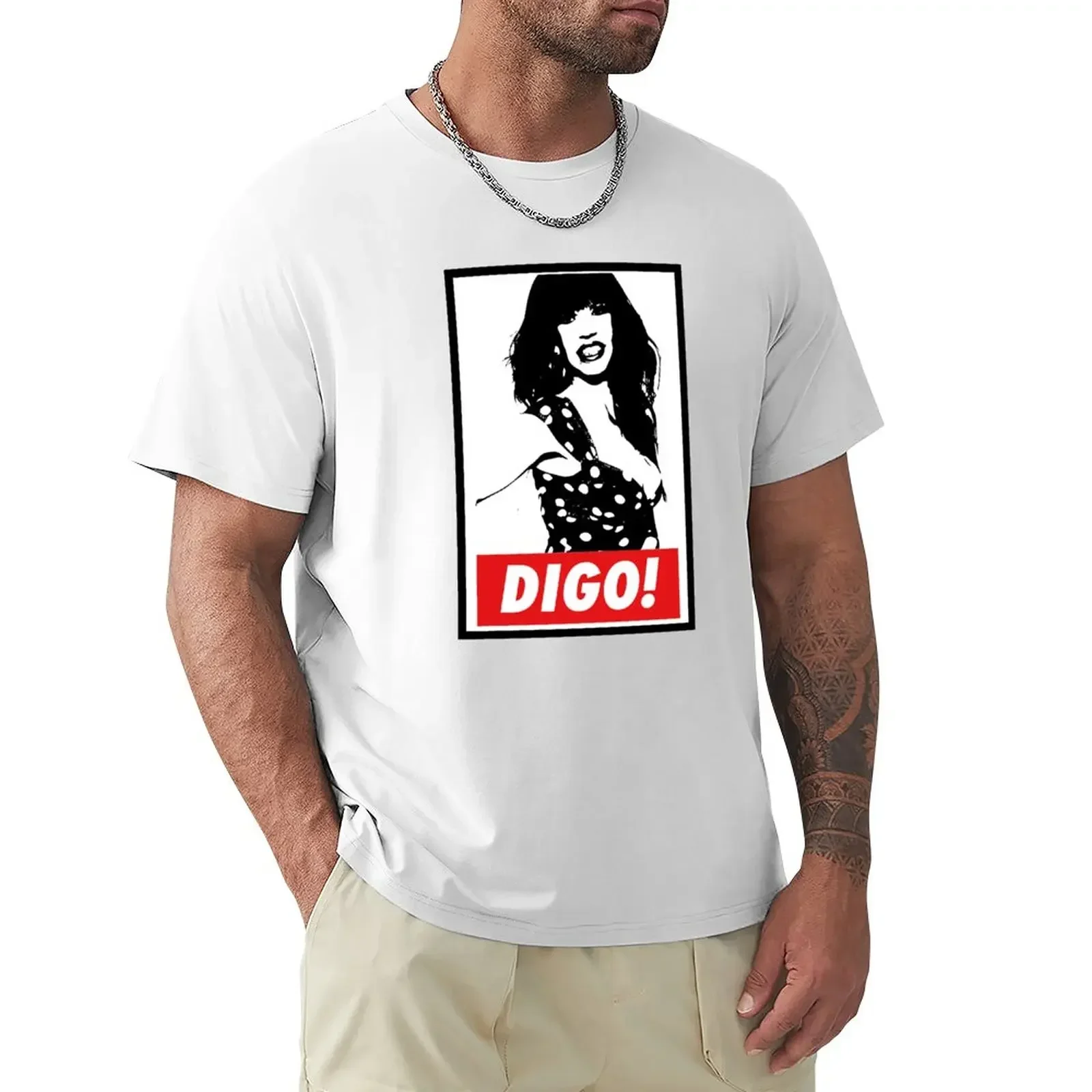 Digo, Cristina La Veneno T-Shirt plus sizes rapper graphic tees hippie clothes men workout shirt