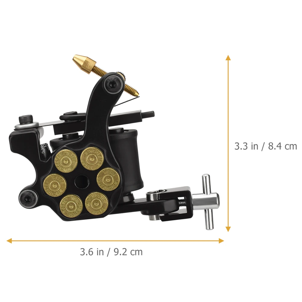 

Galvanized Zinc Alloy Coil Tattooing Machine Professional Gear Reusable Tools Ergonomic Design Portable Tattoos