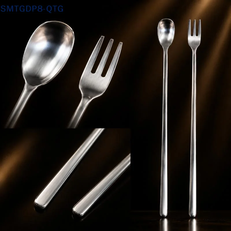 Hot Long Handle Coffee Spoons Stirring Spoon Fruit Fork Stainless Steel Spoons Ice Cream Spoons Stir Bar Spoon Cocktail Spoon