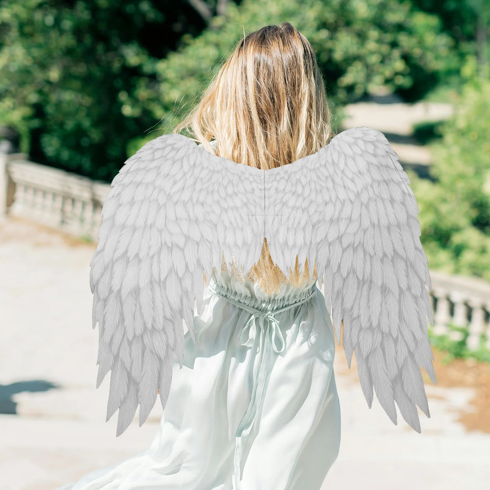 

Party Costume White Lightweight Foldable Halloween Accessories Adult Wing Prop Cosplay Decorative Wearable