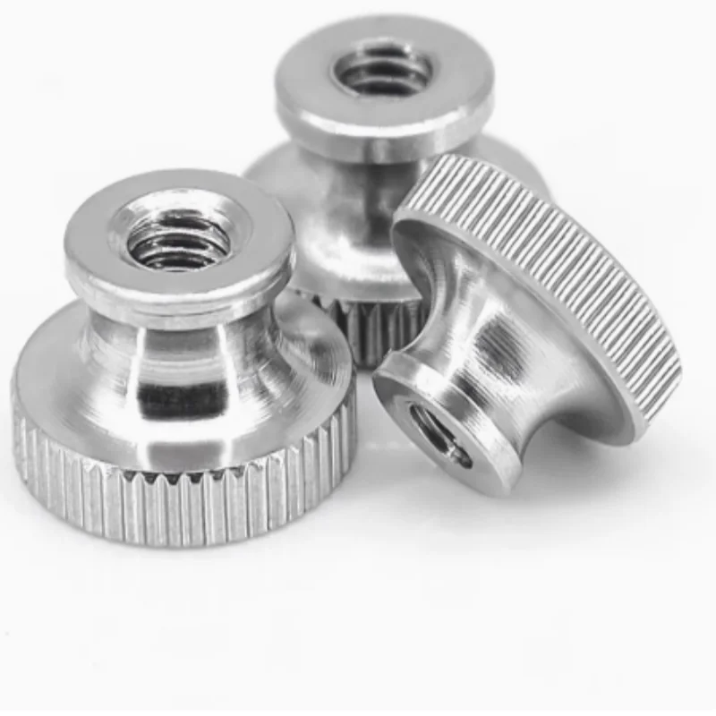 2pcs/ 304 Stainless Steel Hand High Rolled Flower Finger Nut Advertising Decoration ( Hole) M3-m12
