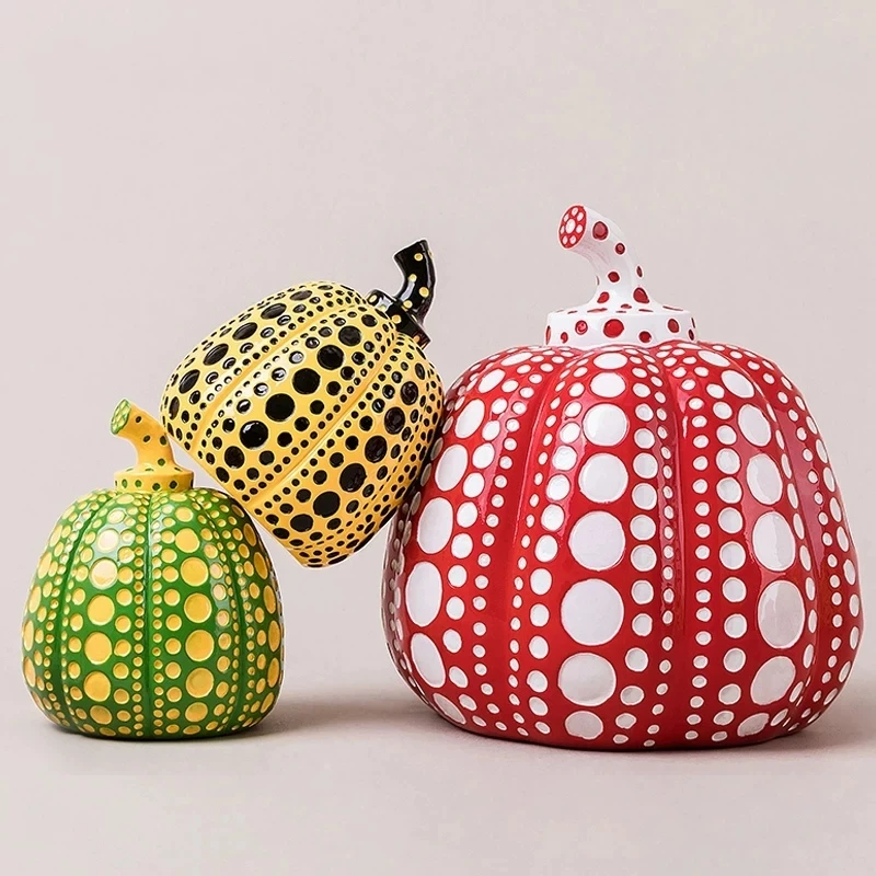 

Japanese Wave Point Pumpkin Home Furnishings Decorative Crafts Decoration porch Modern simple Nordic style living room wine