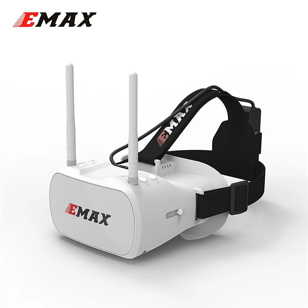 

EMAX Tinyhawk 5,8G 48CH FPV Goggles 4,3 дюймов 480*320 видеогарнитура с двойной антенной 4,2 в 1800 мАч аккумулятор для радиоуправляемого дрона