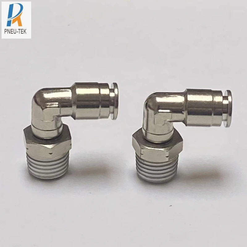 

Brass Nickel Plated Reed Structure Quick Connector Push in Tube Fittings MPL1/4-NPT1/8 for Plumbing And Pneumatic Systems
