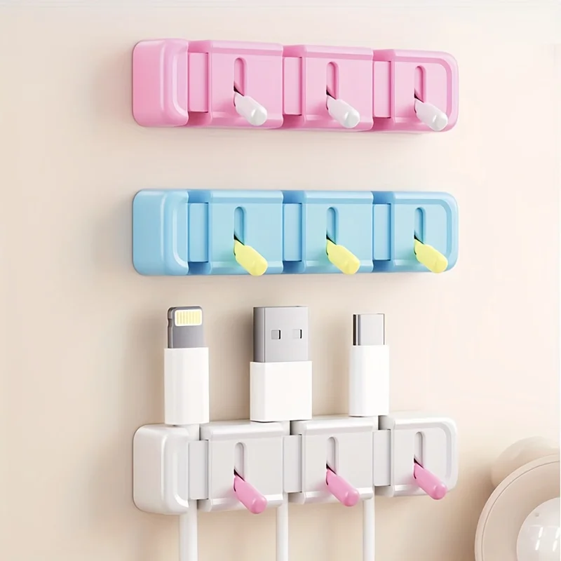 Picture 3: Desktop Data Cable Holder Toggle Snap No Trace Alignment Fixed Cable Data Cable Organizer