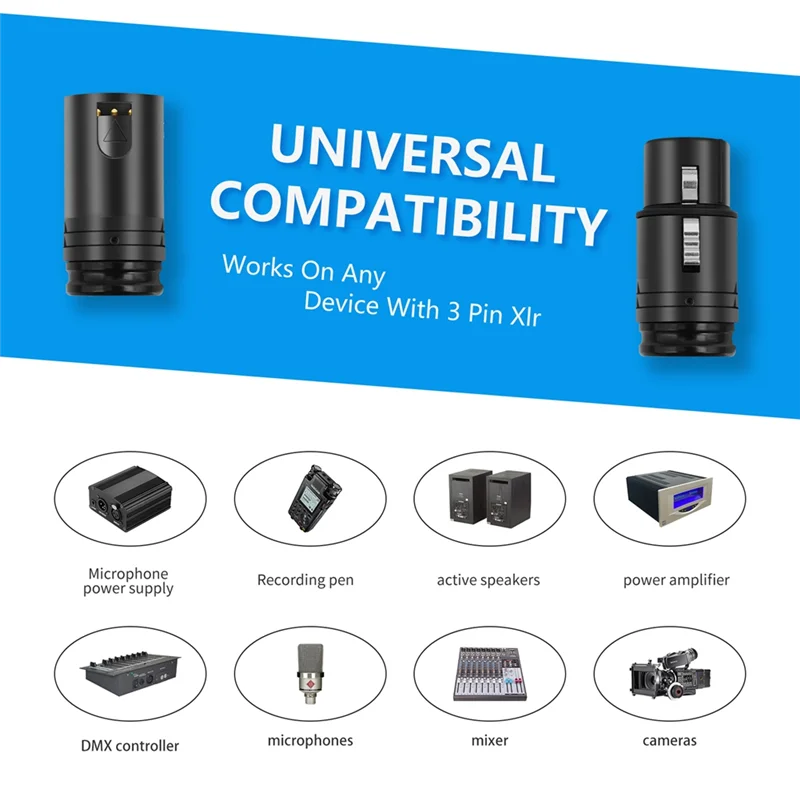 Suitable Male & Female Compact XLR Microphone Solder Adapter Adjustable 90° Right Angle 3Pin XLR Solder Connector 3 PIN XLR Ends