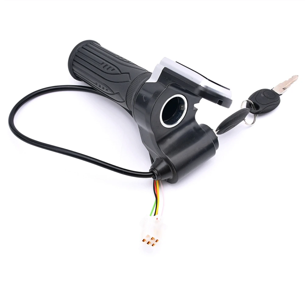 

Throttle Grip For 36V For Electric Scooter Featuring Key Lock Power Indicator For Electric Bike Motorcycle Control Unit