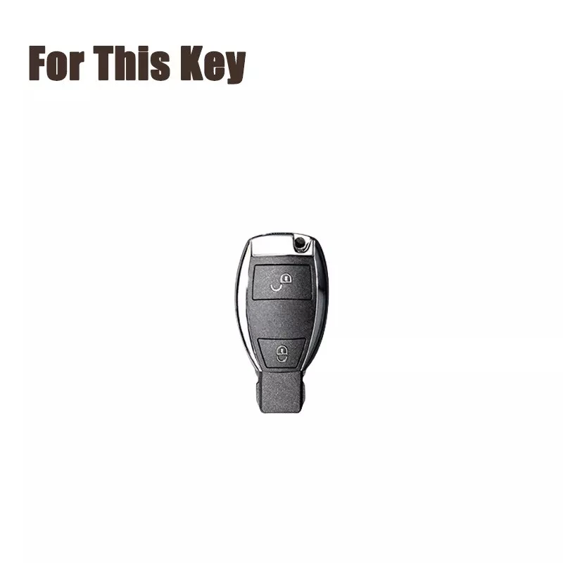 Zinc Alloy Leather Car Key Case Cover For Mercedes Benz C180 C250 C280 C300 C350 C400 C63 CLA CLK CLS E250 E320 E350 E500 E550