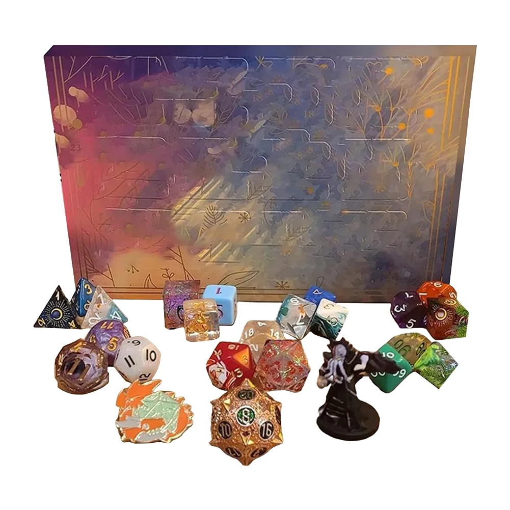 Dice Advent Calendar 2023 Advent Calendar 2023 Christmas Countdown Calendar for D&D Dungeons Dragons Pathfinder RPG DND Gifts