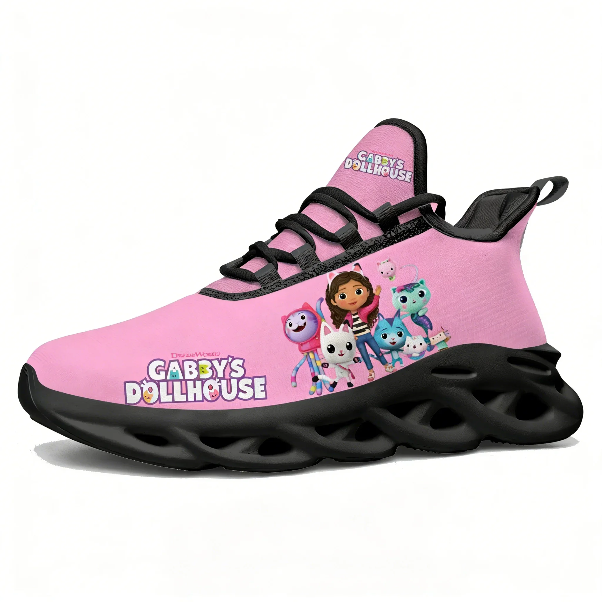 

Gabby's Dollhouse Lace Mesh Shoes Flat Sneaker Mens Womens Sport Running Shoes Sport Sneakers Comfortable Customized Footwears