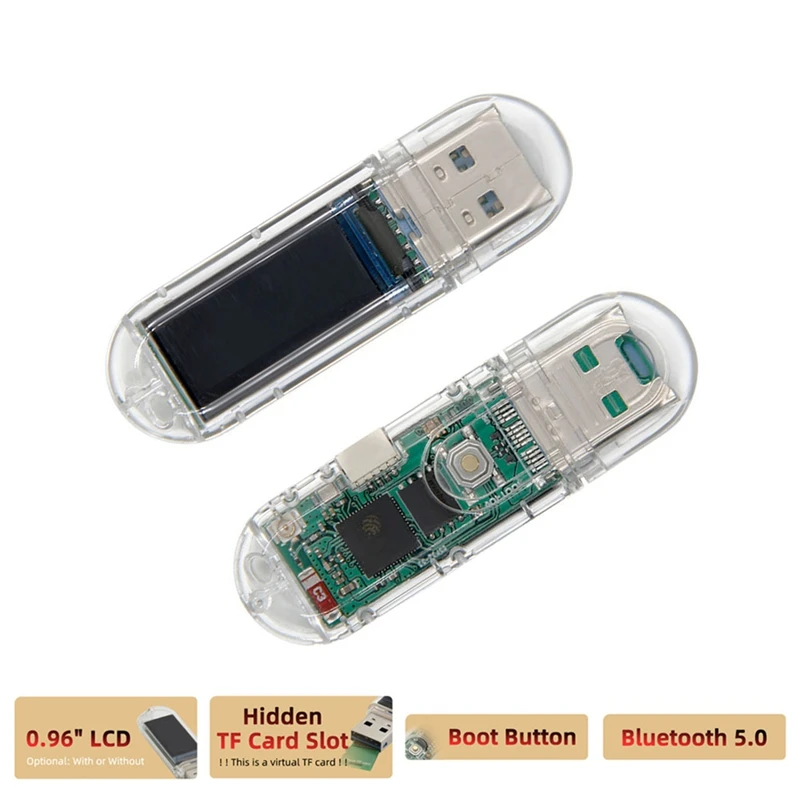 T-Display Nerdminer T-Dongle-S3 With LCD Bitcoin Hashrate 70KH/S 16M Flash Support Wifi Bluetooth Tfcard USB