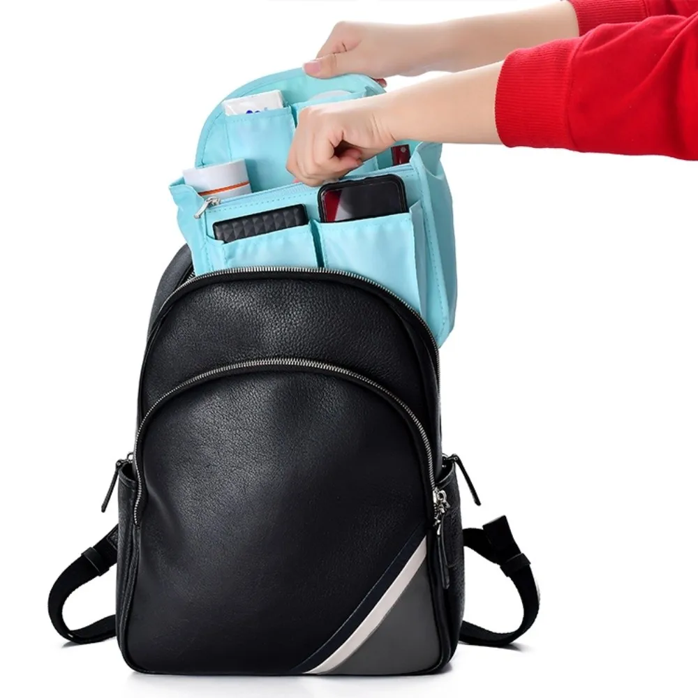 Multi-pockets Backpack Storage Insert Bag Inner Multifunctional Inner Liner Storage Bag Travel Essentials Large Capacity