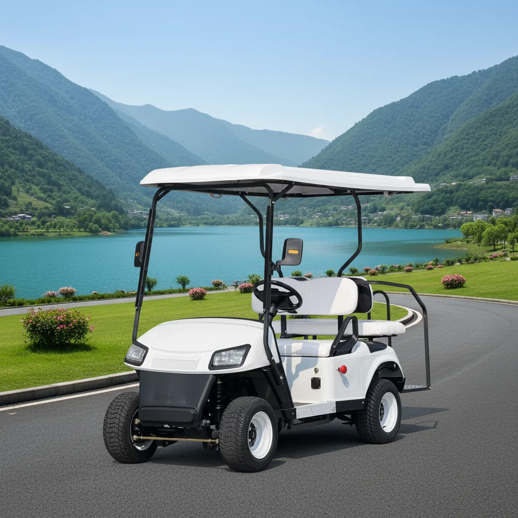 4 Wheel Electric Golf Cart Off Road Utility Buggy Villa Resort Sightseeing Beach Car For Adults