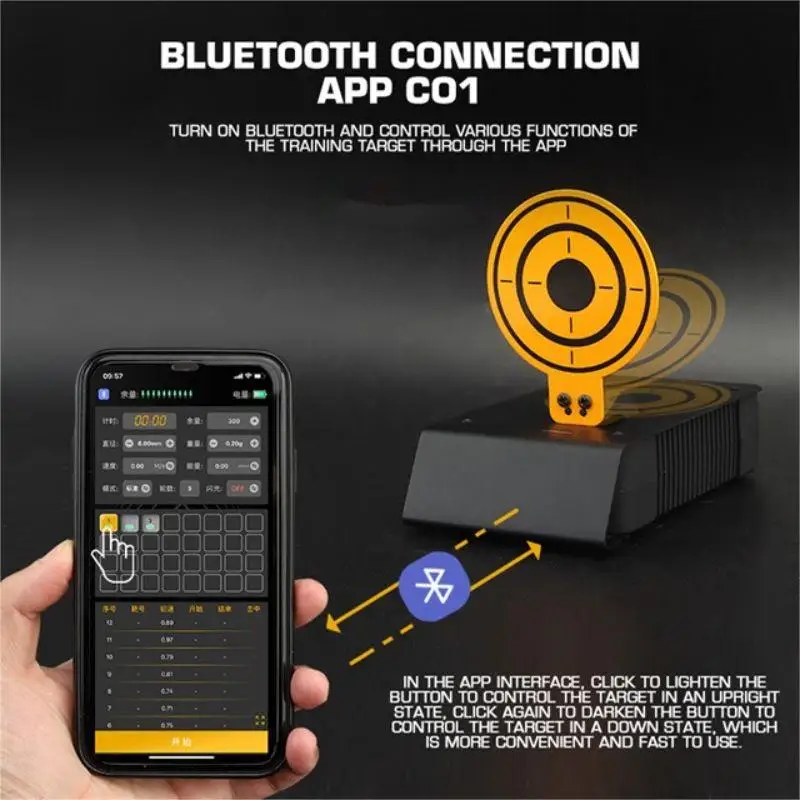 Wireless Tactical Shooting Training Target  APP Control System Light Mode,Multi Connection, Airsoft Paintball CS Wargame