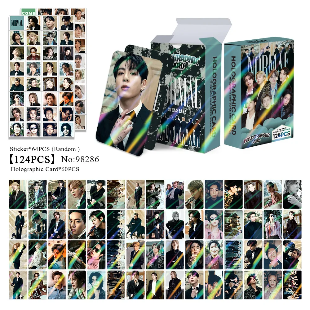 124PCS Single ALbum Mini LOMO Card Photocards HD Fans Collection Cards Decorative Present Gifts