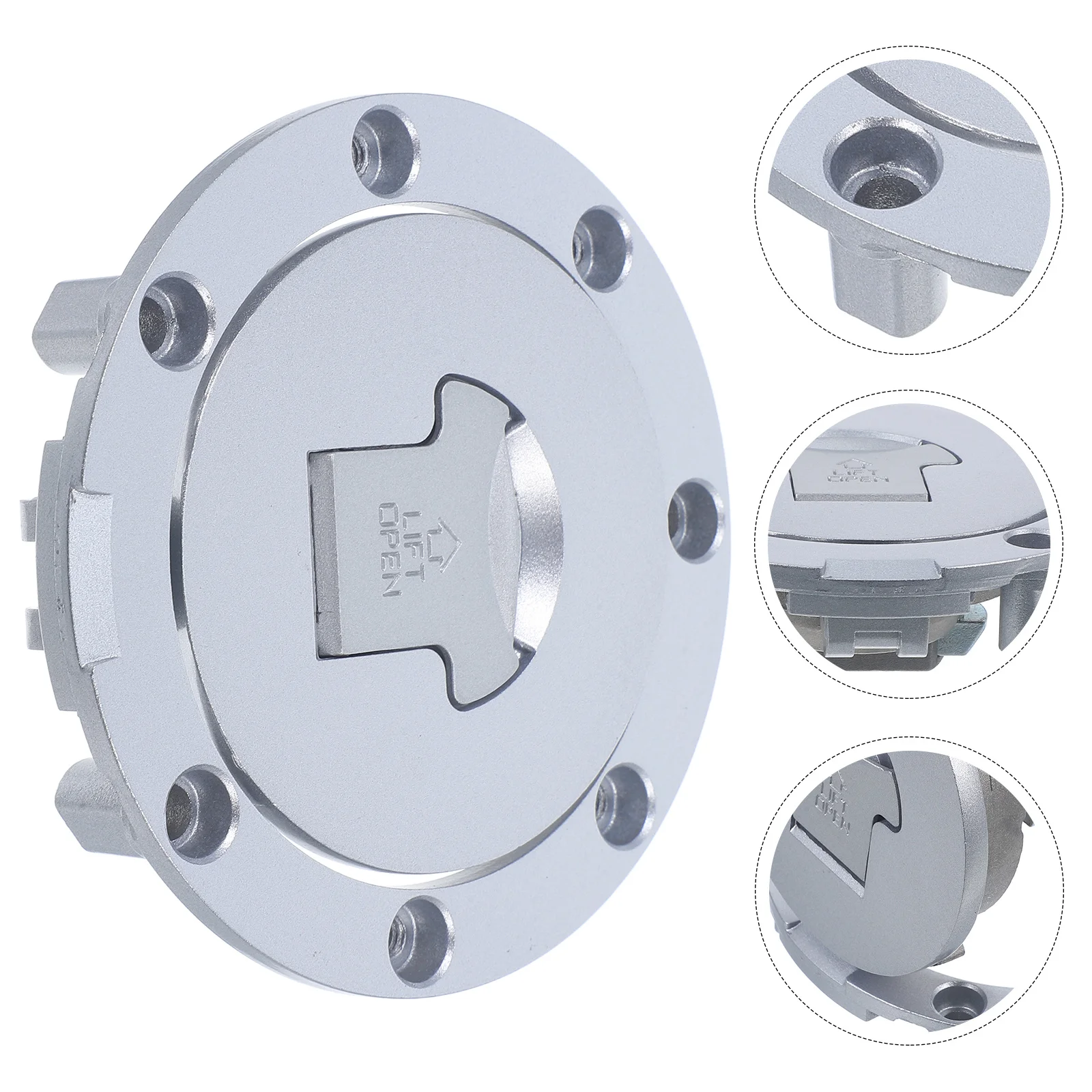 

Motorcycle Fuel Tank Anti-Opening Gas Tank Cover Protective Replacement Key Included Gas Cap Fuel Gauge