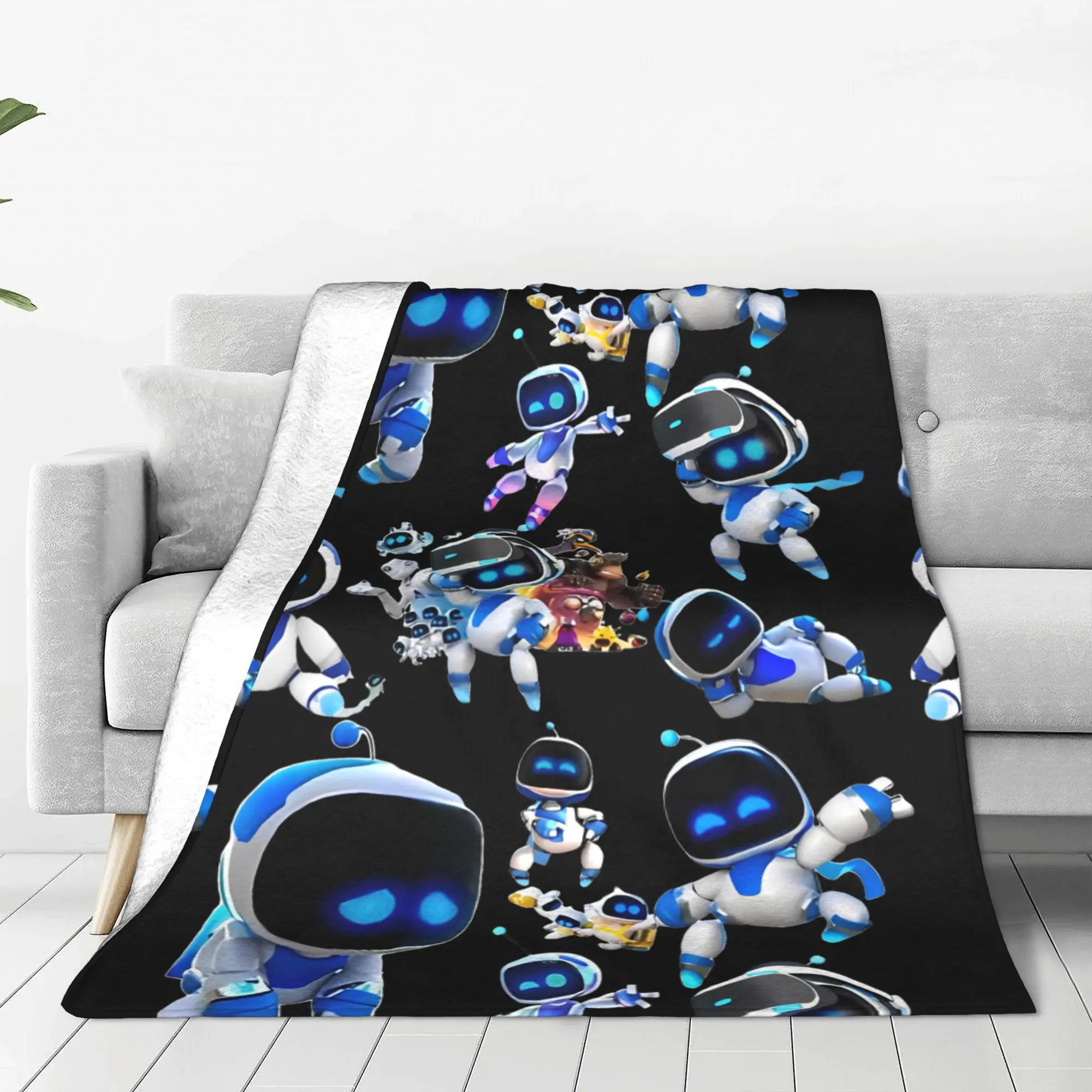 Astrobot Blanket  Plush Vintage Breathable Throw Blankets for Coverlet Decoration