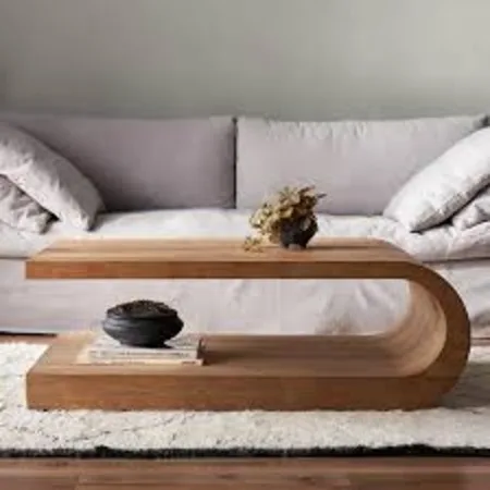 Modern Designed Round Wooden Coffee Table for Living Room Home Hotel Indian Exporter Wholesale Prices Enhances Furniture Styling