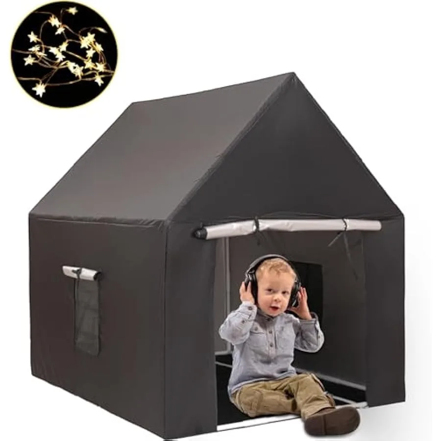 Sensory Tent | Calm Corner for to Play and Relax | Sensory Corner | Helps with Autism SPD Anxiety and Improve Focus | Black Out