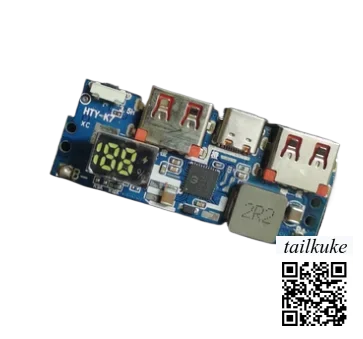 Type-C Charging Port Dual USB Power Bank Power Board Boost Module 5V9V Portable Power Bank DIY