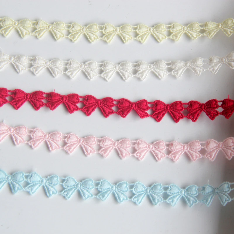 

2 ярда/рулон, водорастворимая кружевная лента с вышивкой в виде бабочек, для шитья одежды своими руками, черно-белая, для рукоделия, ширина 1 см.