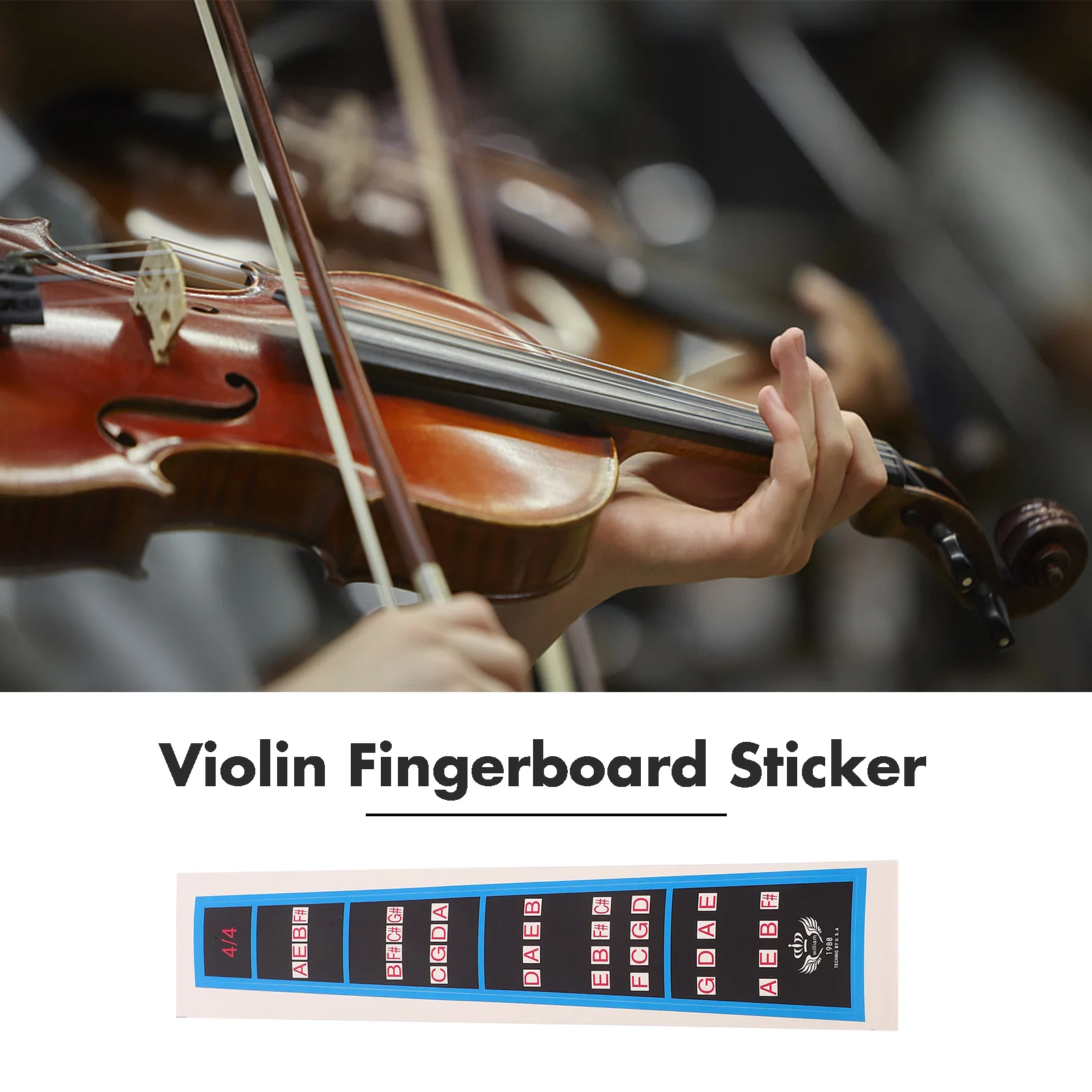 

Fingerboard Tape for Violin Sticker Fiddle Fretboard Stickers Accessories Beginners Orchestra Placement