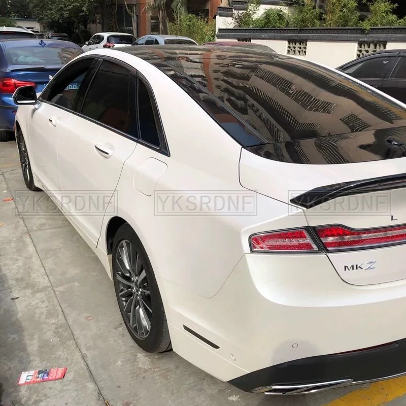 Car Accessories ABS Plastic Unpainted Color Rear Trunk Boot Wing Lip Roof Spoiler For Lincoln MKZ 2014 2015 2016 2018 2019