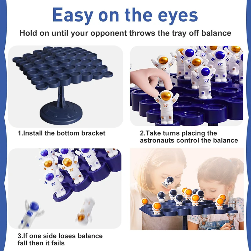 Puzzle d'astronaute, arbre d'équilibre amusant, grenouille, jouets mathématiques Montessori, Interaction Parent-enfant, jeu d'équilibre de table, jouet cadeau