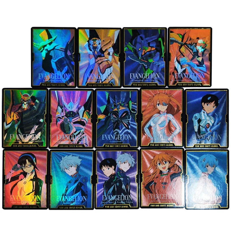 

14pcs/set EVA DIY self-made Color Flash Card Anime Game Collection Card Gift Toy 63*88mm