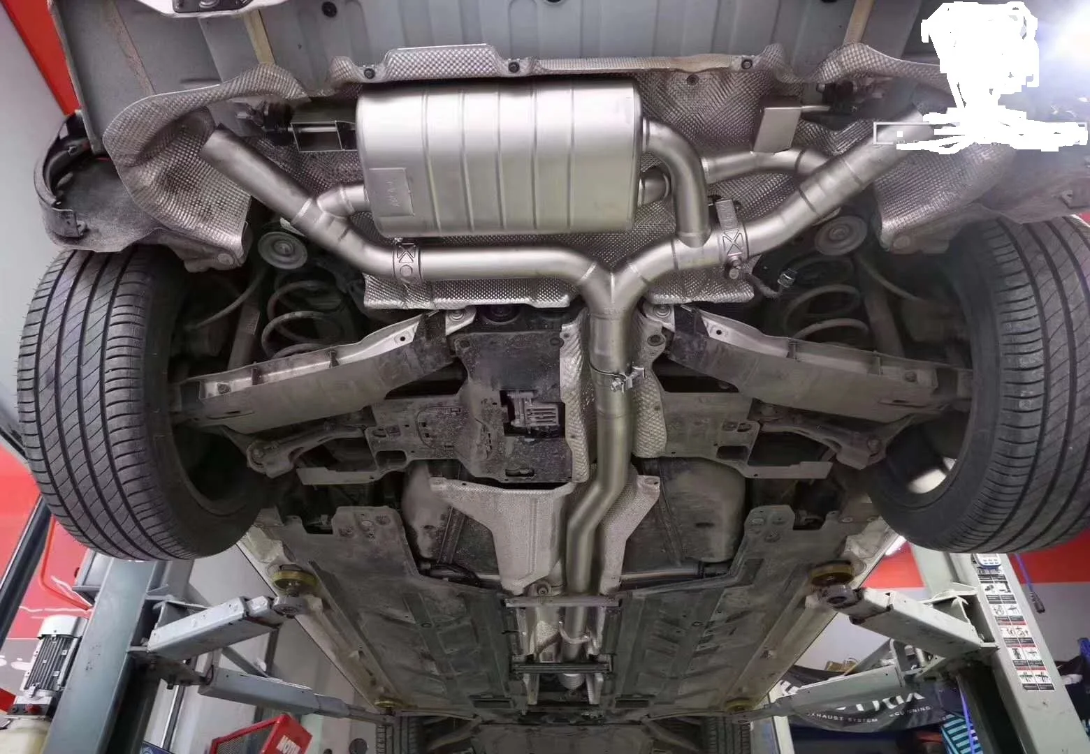 Stainless Exhaust Muffler Pipe System with  Remote Electric Valve Control for A220 2.0T