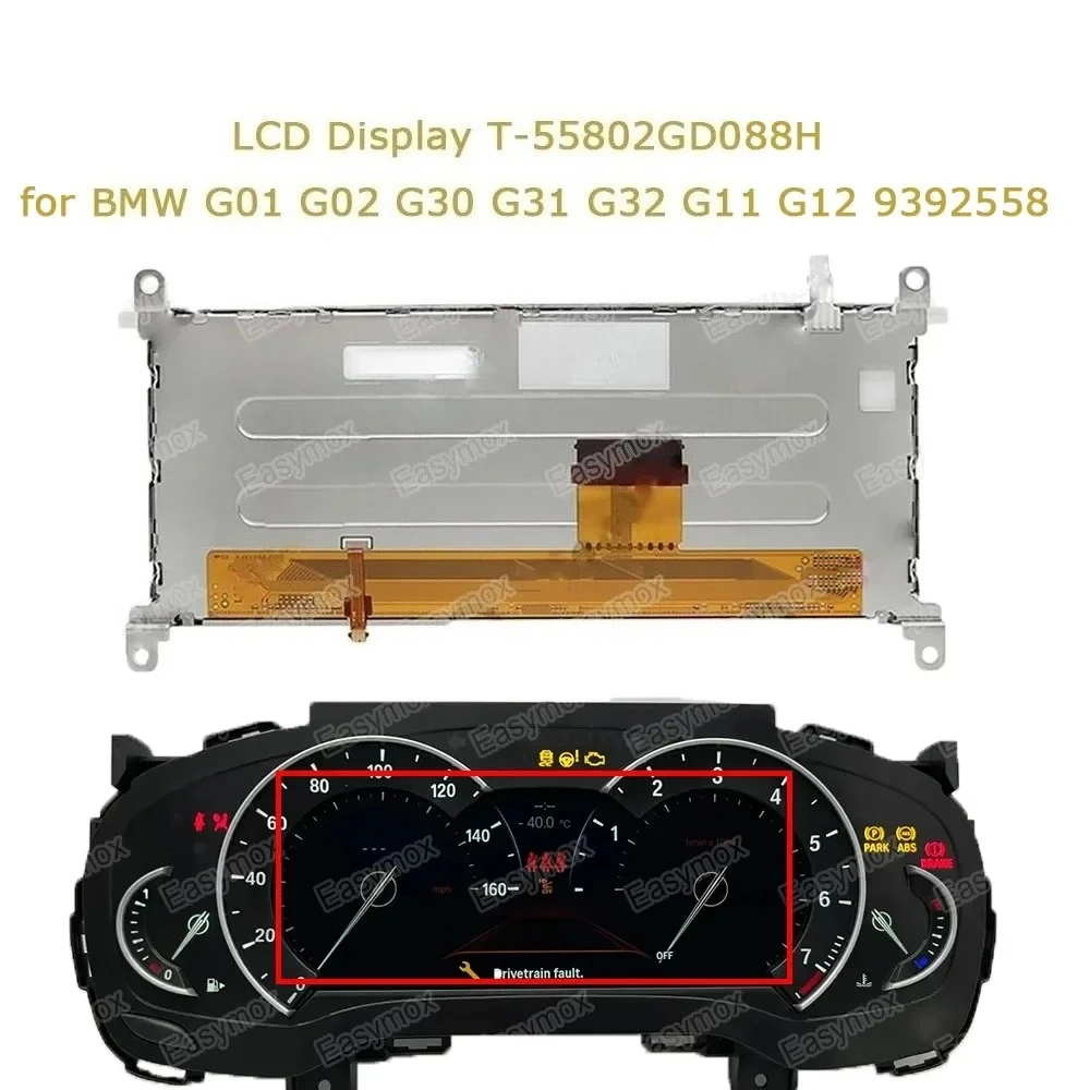 

8.8"LCD Display Dashboard for BMW G01 G02 G30 G31 G32 G11 G12 Instrument Cluster Repair 9392558 T-55802GD088H