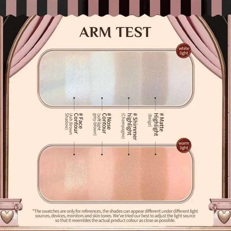 フラワーノーズ チョコレートワンダーショップ ハイライター コンターパウダー フェイスパレット ブロンザー用