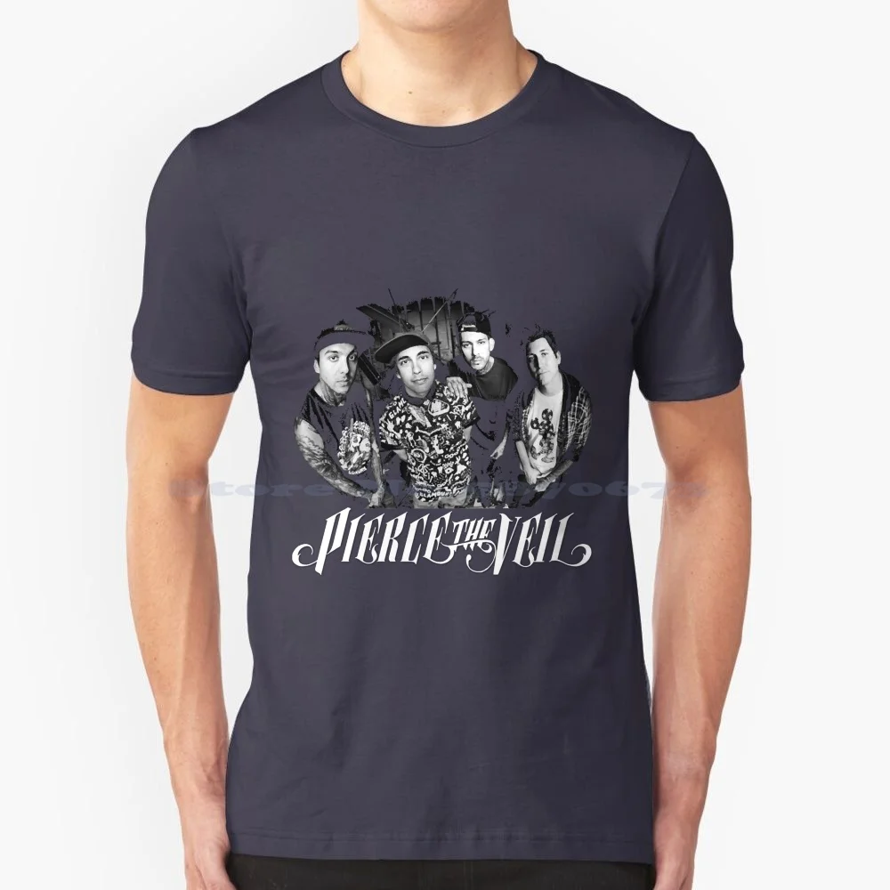 Day Gift For Easy As Pie Gifts For Movie Fan T Shirt 100% Cotton Tee Pierce The Veil Band Ptv Ptv Ptv Ptv Ptv Pierce The Veil