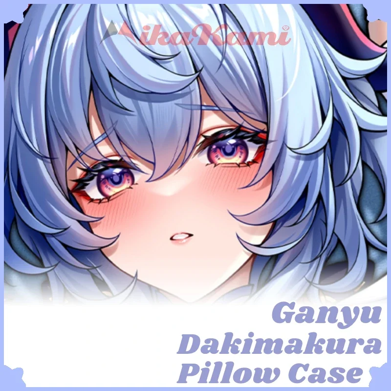 Ganyu Dakimakura Genshin Impact Game Pillow Case Hugging Cushion Cover Otaku Full Body Pillowcase Home Bedding Decor Gift