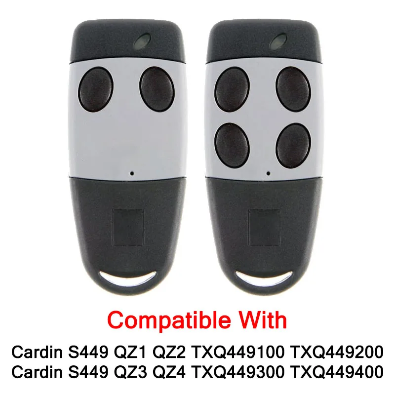 

CARDIN TXQ4492 S449 Remote Control QZ2 QZ1 QZ3 QZ4 TXQ4494 TXQ4491 TXQ4493 Garage Door Remote Control 433.92MHz Rolling Code
