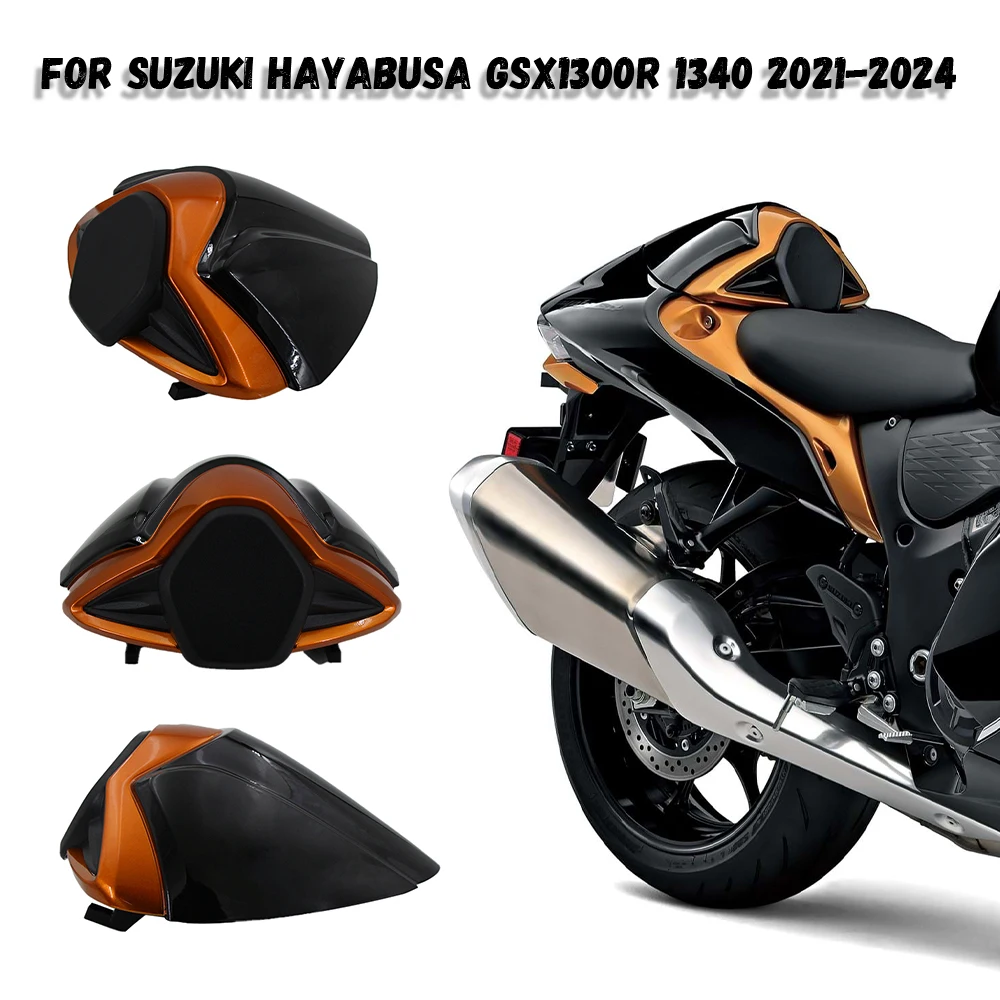 

For Suzuki Hayabusa GSX 1300R 1340 2021-2024 GSX1300R Motorcycle Shock Absorption Rear Passenger Pillion Seat Cover Fairing Cowl