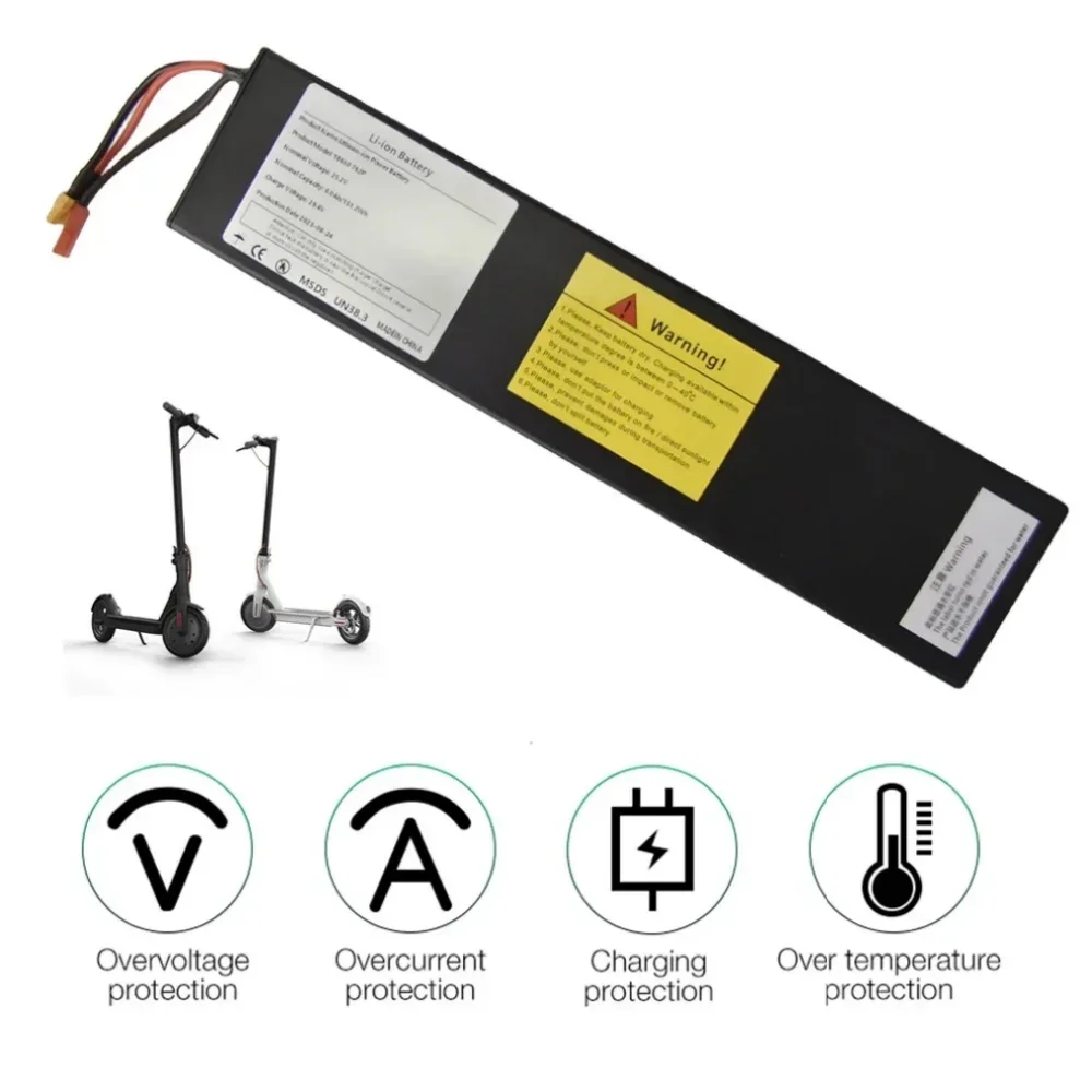 7 s2p 29.4V 6000mAh 18650 batteria agli ioni di litio/batteria ricaricabile per Scooter elettrico BMS + caricabatterie integrato