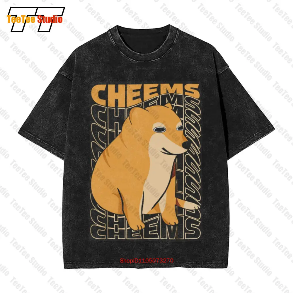 Baby Corgi Cheems A Little Baby Dog Orange Vintage Oversized T-Shirt AMO4