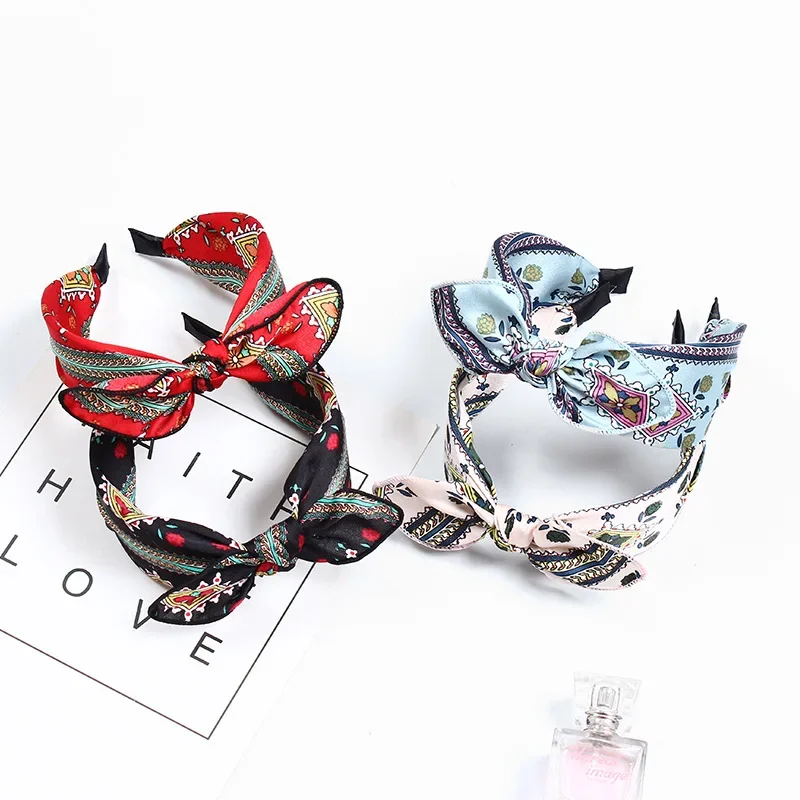 

Женская противоскользящая повязка на голову с бантом, витые повязки на голову, повязки на голову с крестом, обруч для волос, аксессуары для волос для девочек