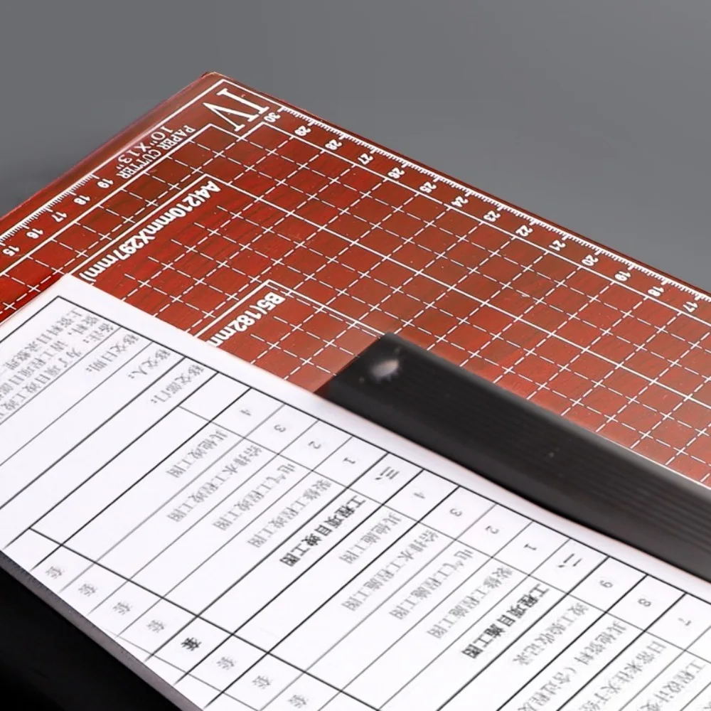 Heavy Duty A4 Paper Cutter Precise Cuts 15 Page Capacity Paper Card Trimmer Manual Metal Base Photo Cutting Machine Desktop
