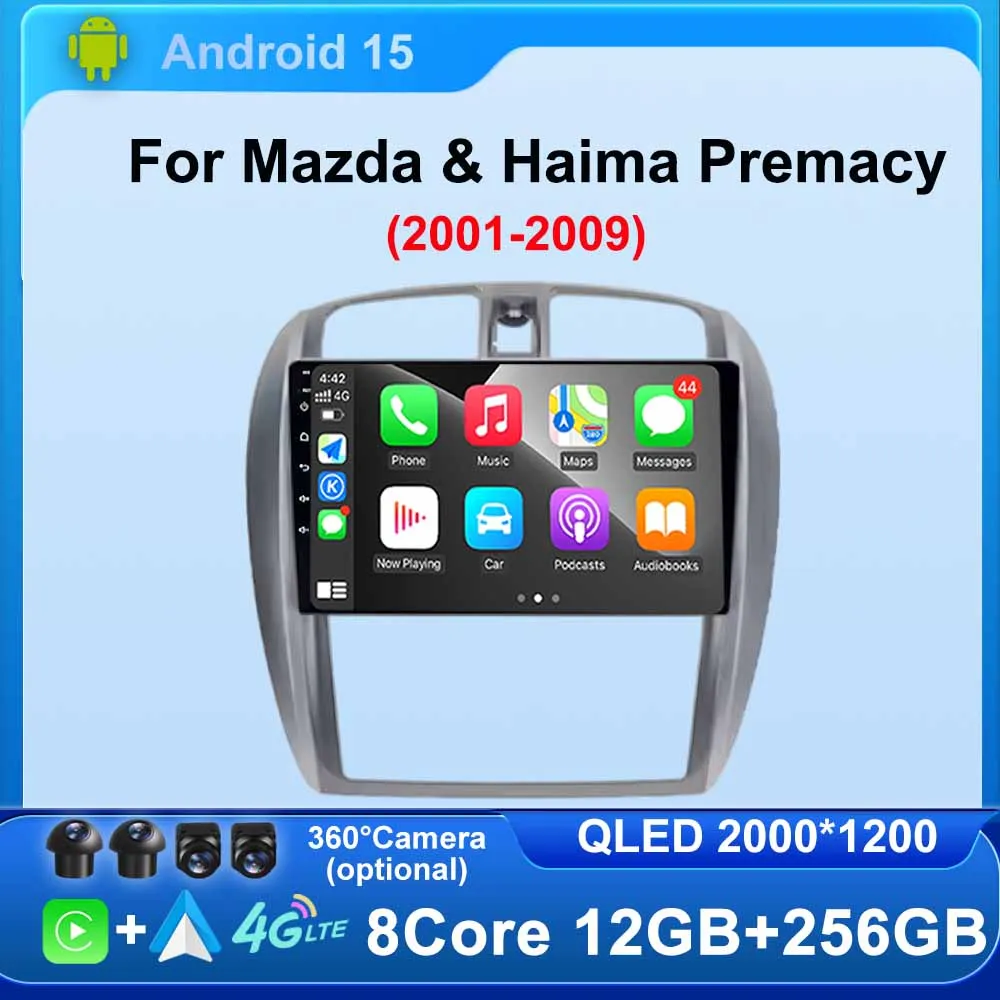 

Android 15 for Mazda & Haima Premacy 2001-2009 GPS Navigation Touch screen Car Radio Multimedia Video BT Stereo Player No 2din