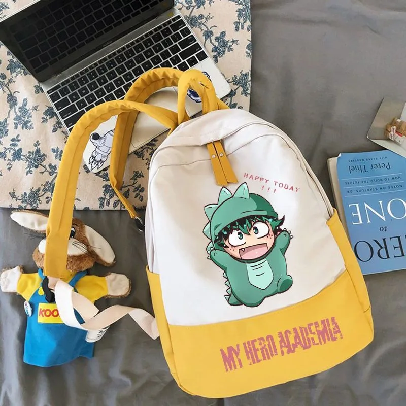 

Моя геройская академия, Boku no hiro akademia, 28×38×12cm Navy blue, Blue Green Pink Yellow, My Hero Academia, Anime, student Gifts, Backpacks, Girls Boys