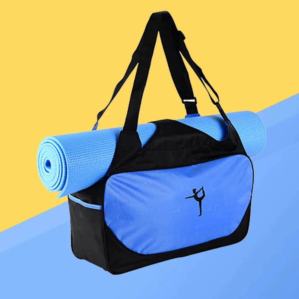 Yoga Bag Portable Large Capacity Waterproof Travel Shoulder Bag Removable Straps Carrying Handbag for Gym Sports Hiking
