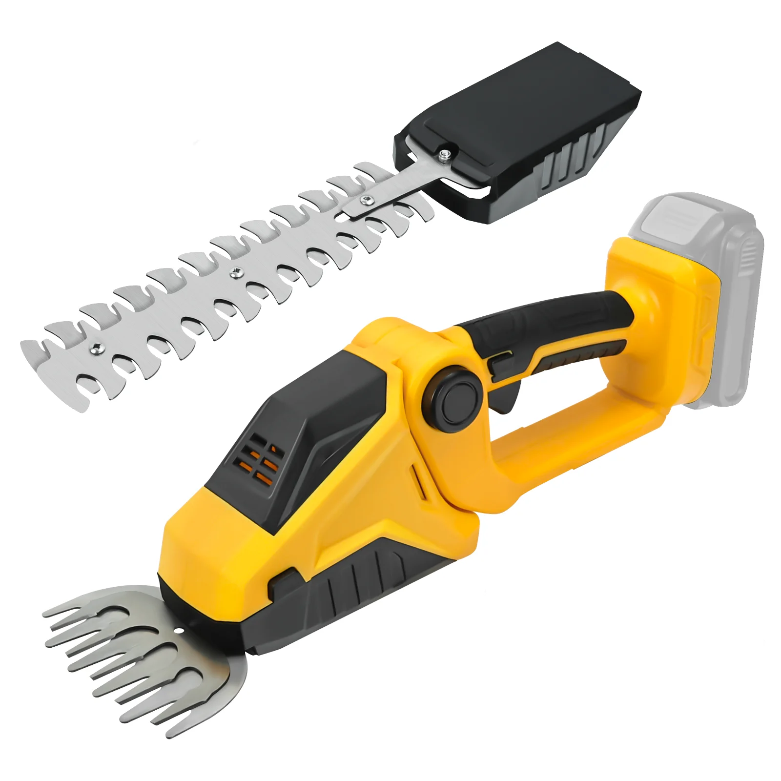 Taille-haie sans fil 2 en 1, cisaille à gazon électrique portative, Kit d'outils de jardin pour batterie Dewalt 20V (sans batterie)