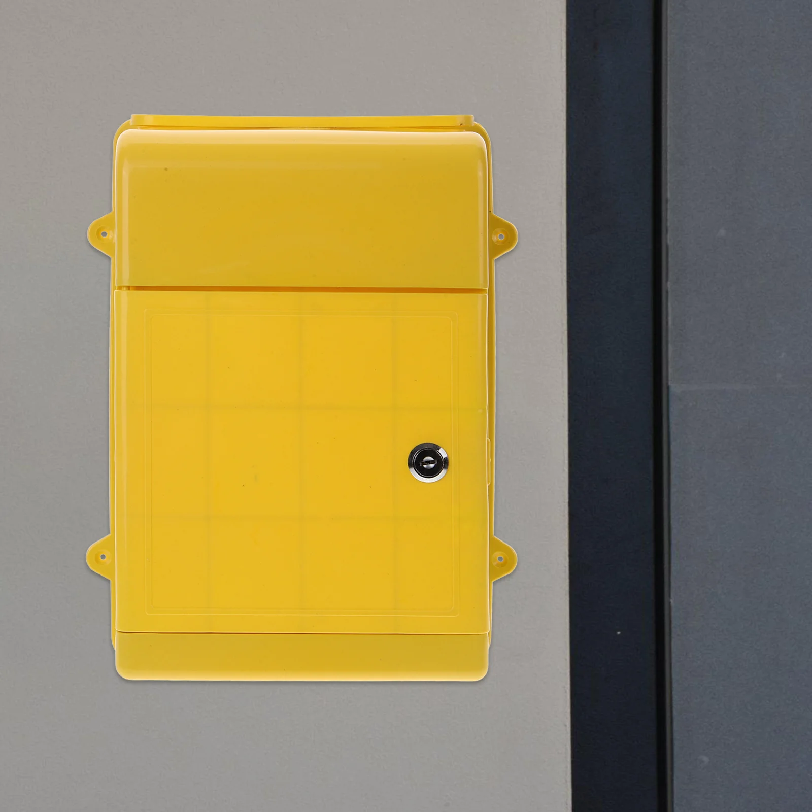 

Hanging Wall Mount Suggestion Box Plastic Metal Lockable Mailbox Outdoor Waterproof Letter Post Box for Home Office Business