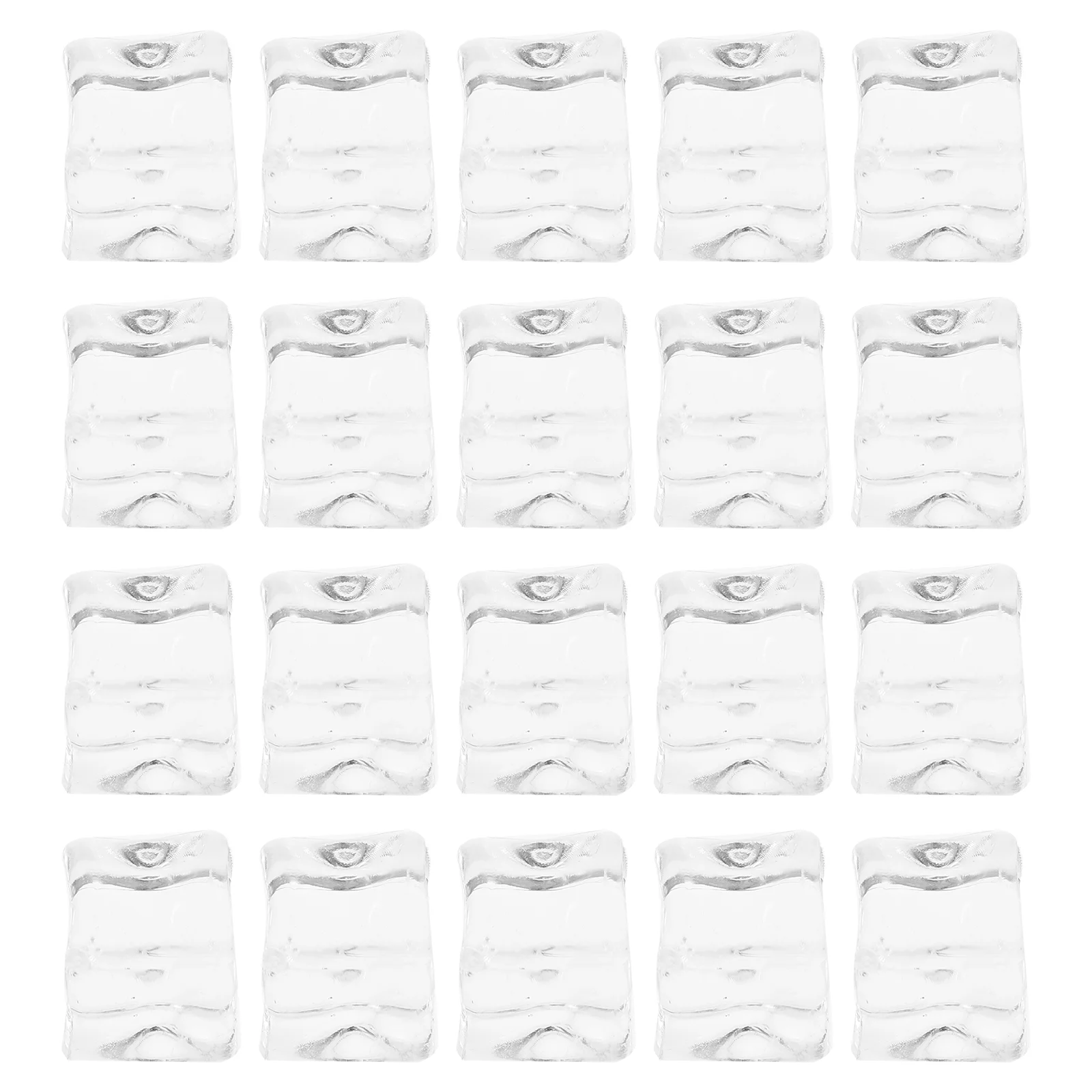 

50 Pcs Transparent Plastic Ice Pellets Artificial Vase Filler Acrylic