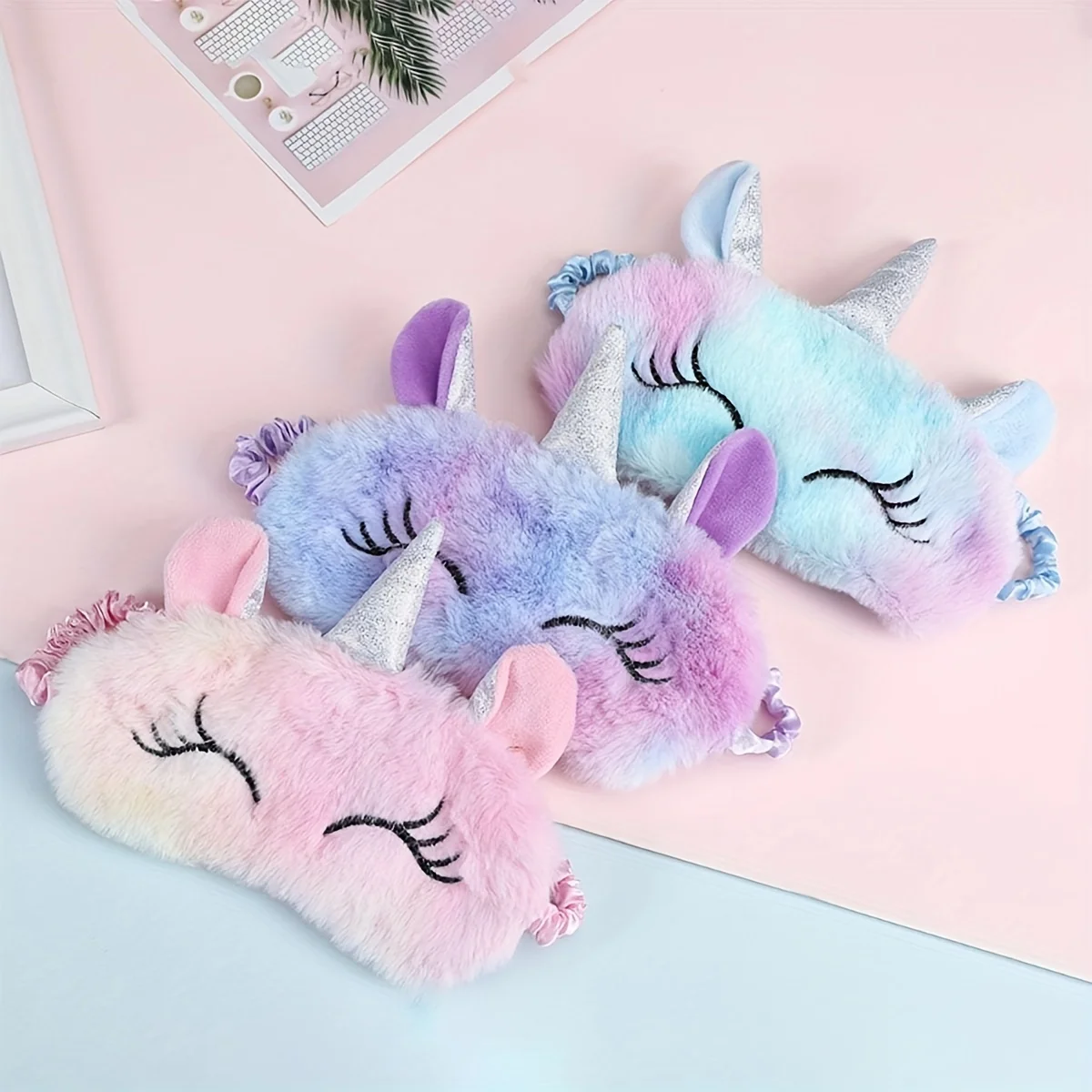 Cartoon Unicorn Party Anime Sleeping Mask Kids Gift Cute Blindfolds Travel Sleep Eye Band Shade Rest Eyepatch