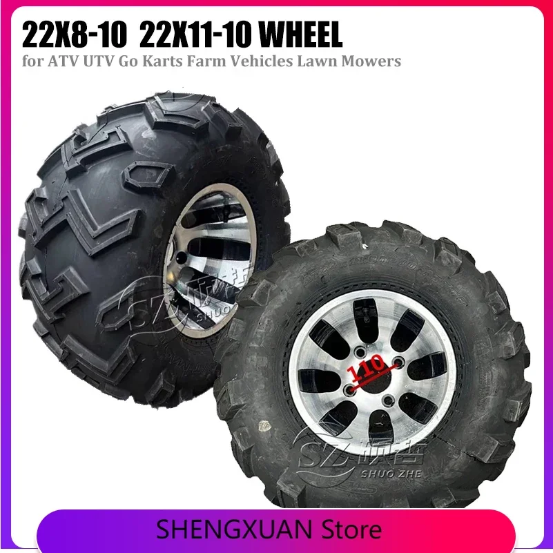 

22X8-10 GO KART KARTING ATV UTV Buggy 22X11-10 Inch Wheel Tubeless Tyre Tire With Hub